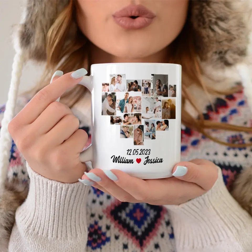 1 Month Together - Personalized White Mug - Anniversary Gift for Couples - Image 13