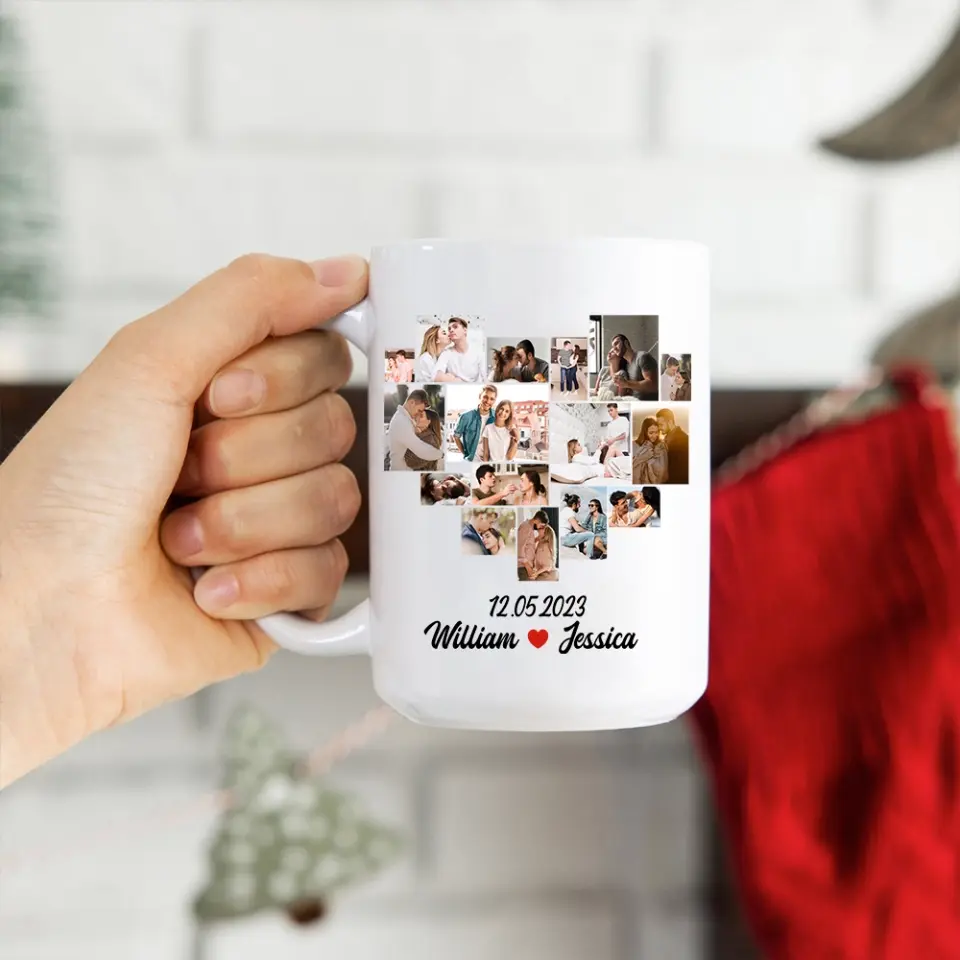 1 Month Together - Personalized White Mug - Anniversary Gift for Couples - Image 21