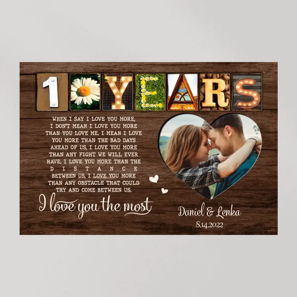 10 Years Anniversary - Personalized Canvas Poster - Gift For 10 Years Anniversary | 307IHPNPCA878 - Image 11