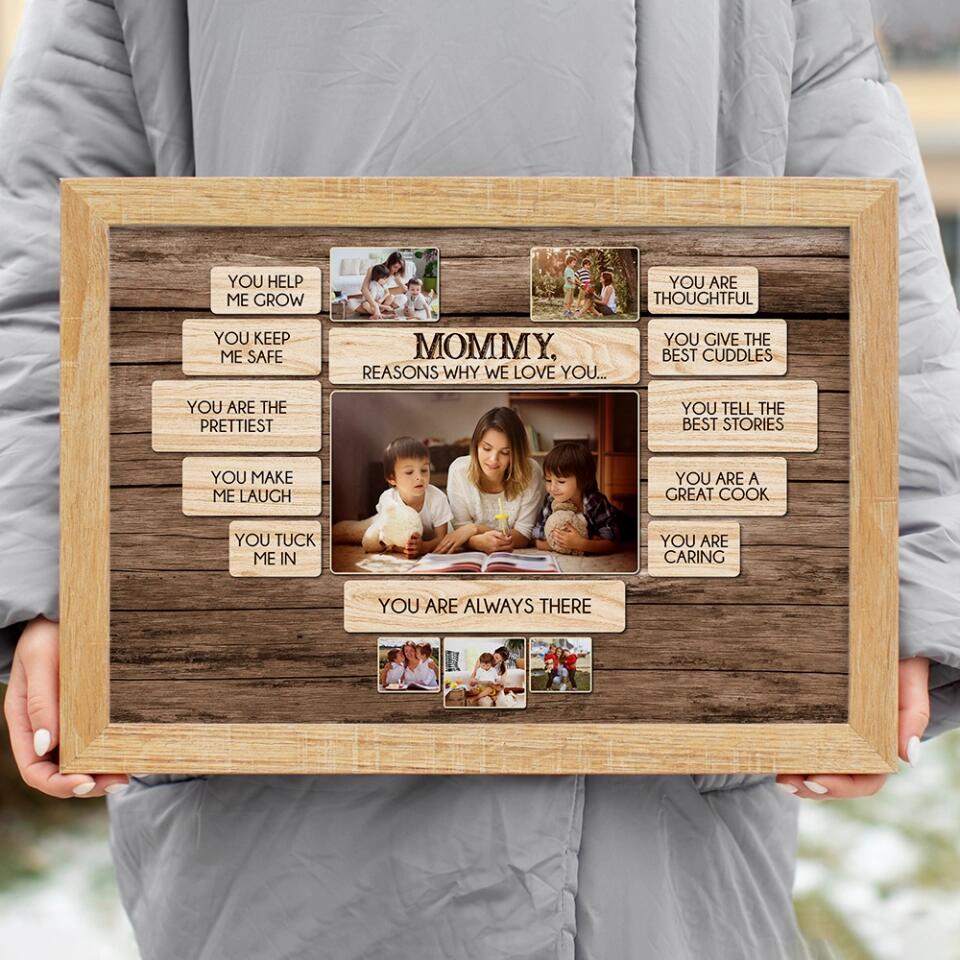 11 Reasons Why We Love Daddy/Mommy - Custom Canvas Poster - Birthday Gift For Parents Grandparents - Image 14