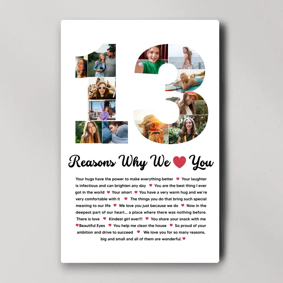 13 Reasons Why We Love You Personalized Canvas - Image 4