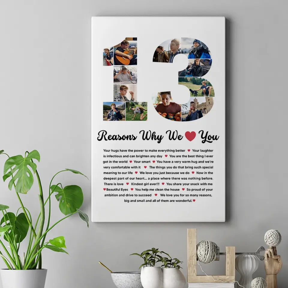 13 Reasons Why We Love You Personalized Canvas - Image 5