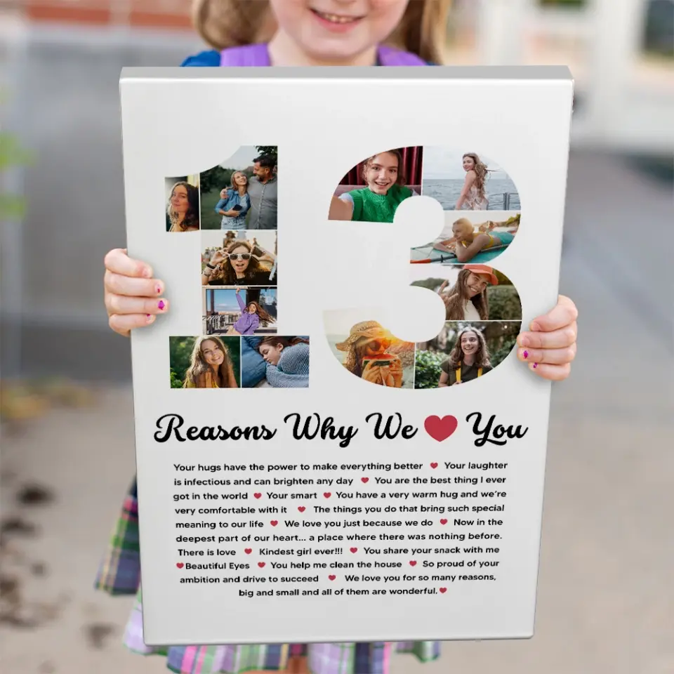 13 Reasons Why We Love You Personalized Canvas - Image 6