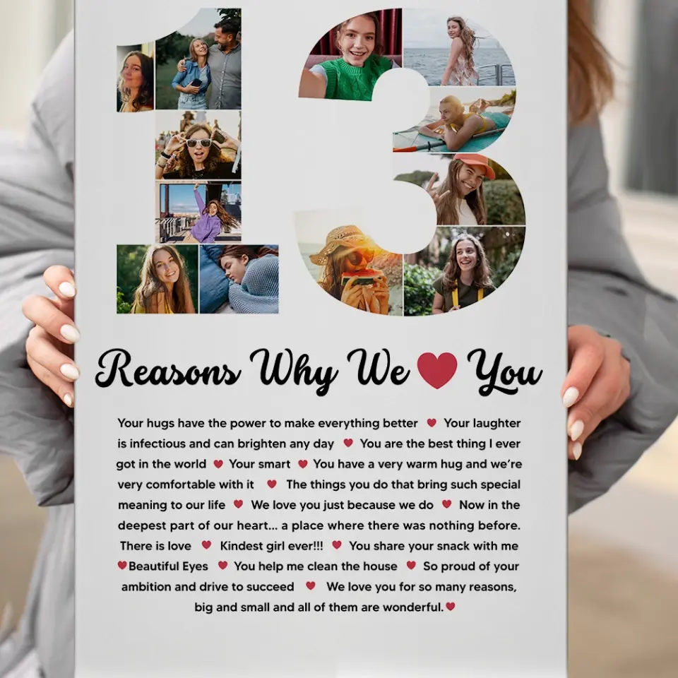 13 Reasons Why We Love You Personalized Canvas - Image 7