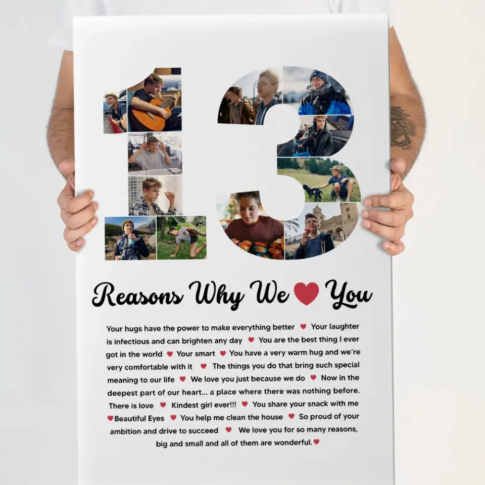 13 Reasons Why We Love You Personalized Canvas - Image 8