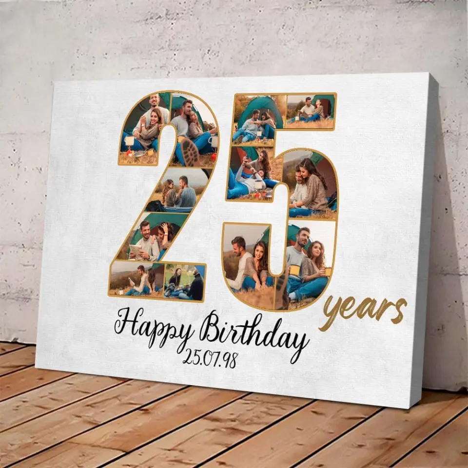25 Years Anniversary - Canvas Wall Art - Gift For 25 Year Anniversary Birthday | 307IHPNPCA859 - Image 10
