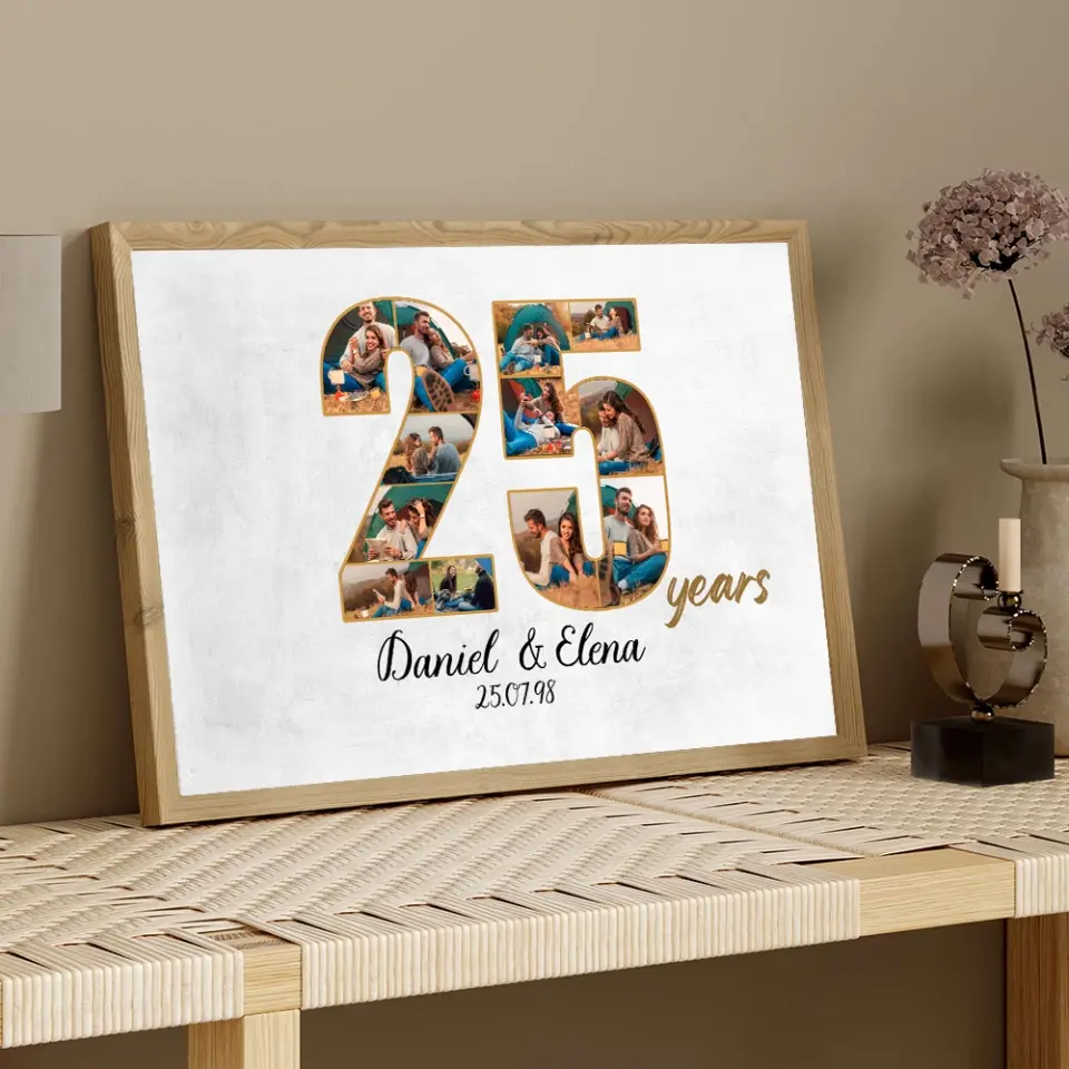 25 Years Anniversary - Canvas Wall Art - Gift For 25 Year Anniversary Birthday | 307IHPNPCA859 - Image 17