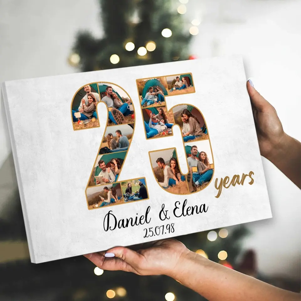 25 Years Anniversary - Canvas Wall Art - Gift For 25 Year Anniversary Birthday | 307IHPNPCA859 - Image 9