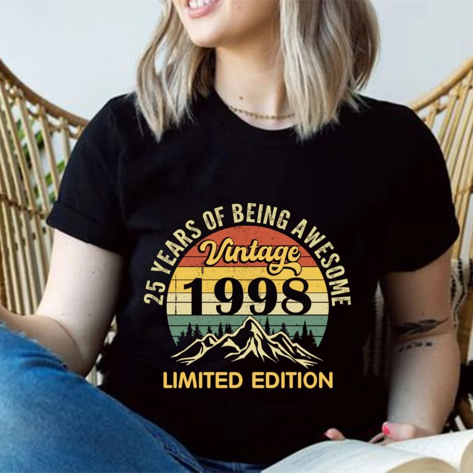 25 Years of Being Awesome Personalized T-shirt - Image 5