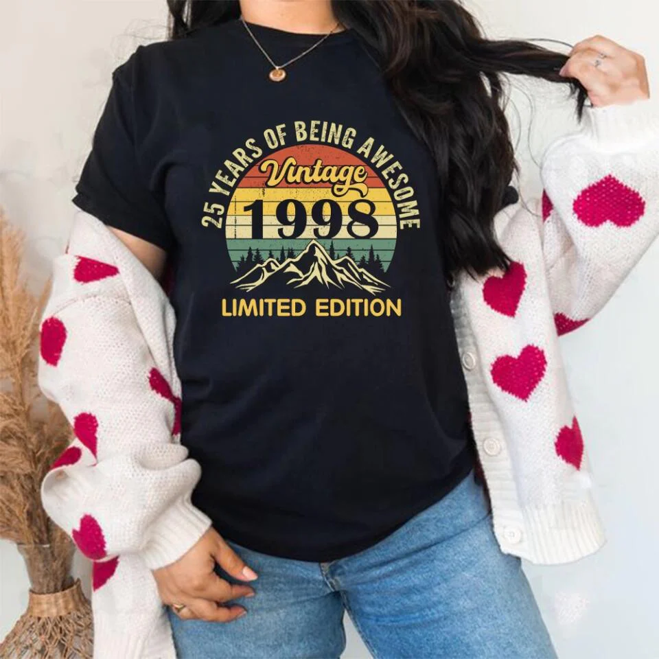 25 Years of Being Awesome Personalized T-shirt - Image 6