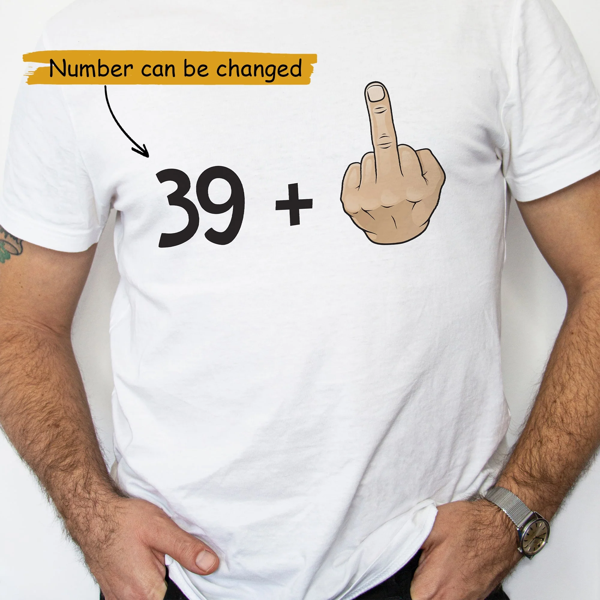 39 Plus, New Age Plus - Personalized Tshirt - Custom Number - Image 2