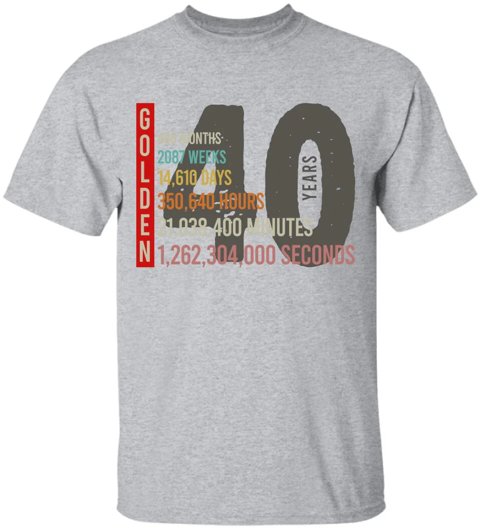 40 Wedding Anniversary Personalized Tshirt - Image 8