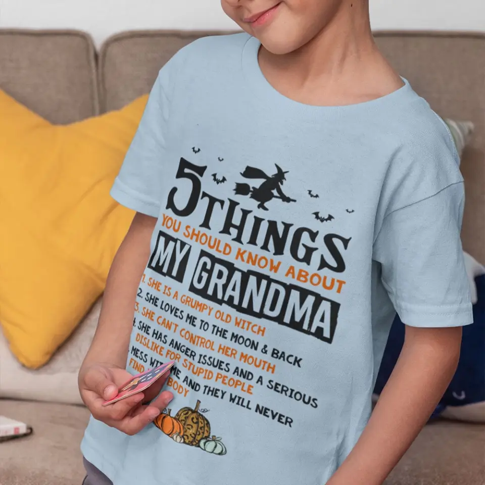 5 Things You Should Know About My Grandma - Witch Grandma Shirt - Image 5