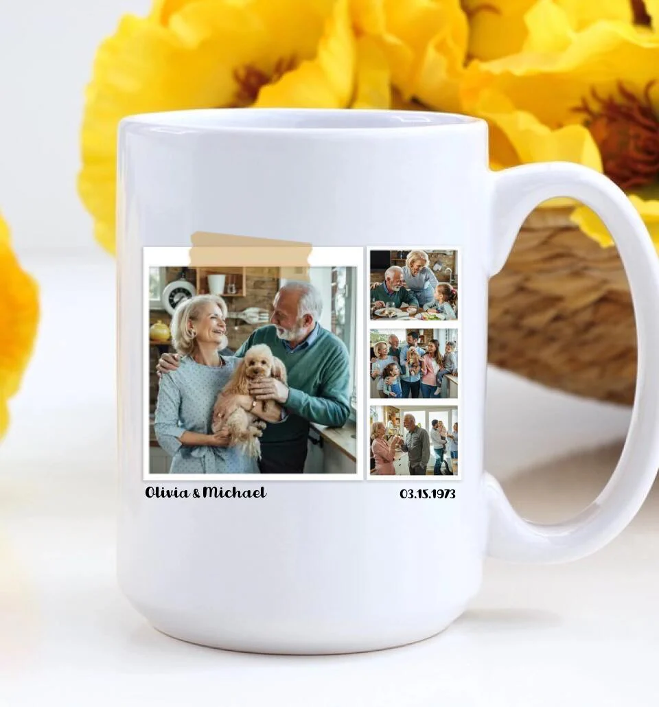 50 Years Down and More Adventures to Go Personalized White Mug - Image 6