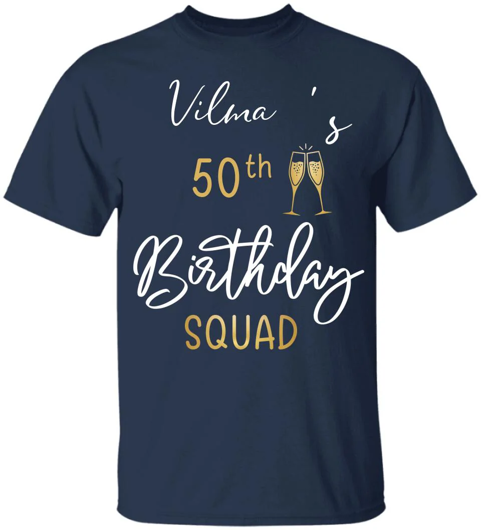 50th Birthday Squad 50 Reasons For The Party Custom Shirt Birthday Gift - Image 13
