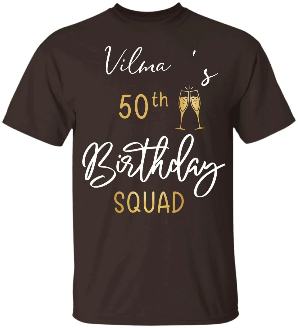 50th Birthday Squad 50 Reasons For The Party Custom Shirt Birthday Gift - Image 8