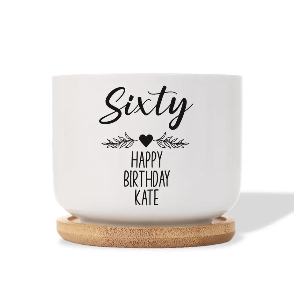 8 Styles Birthday Gifts - Personalized Ceramic Plan Pot - Birthday Gift For Family - Image 11
