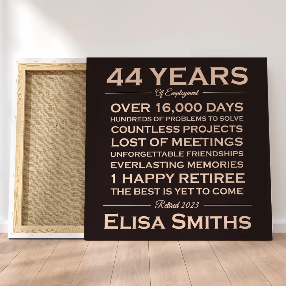 A Happy Retiree The Best Is Yet To Come - Custom Canvas Poster - Retirement Gifts - Image 6