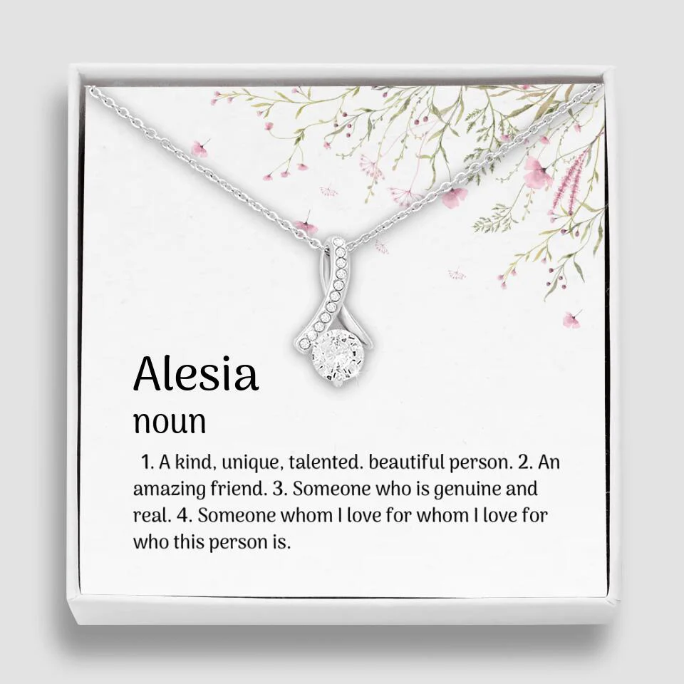 A Kind Unique Talented Beautiful Person Personalized Necklace - Image 12