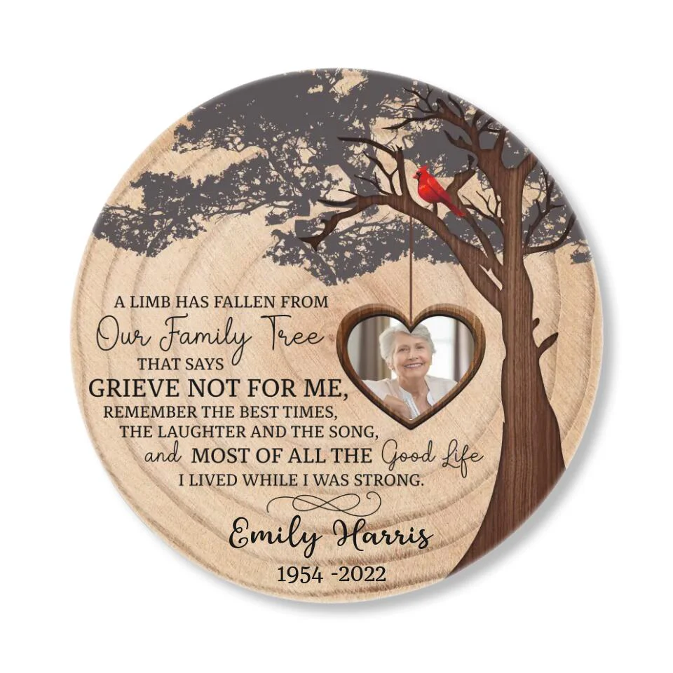 A Limb Has Fallen From Our Family Tree - Personalized Wooden Sign - Image 6