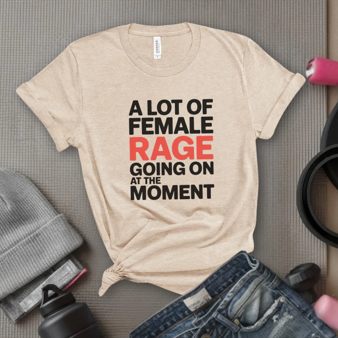 A Lot of Female Rage Going On At The Moment Shirt - Feminist Women Empowerment Shirt - R.B.G Tshirt - Gifts for Feminists - Bella Canvas 3001 - Image 4