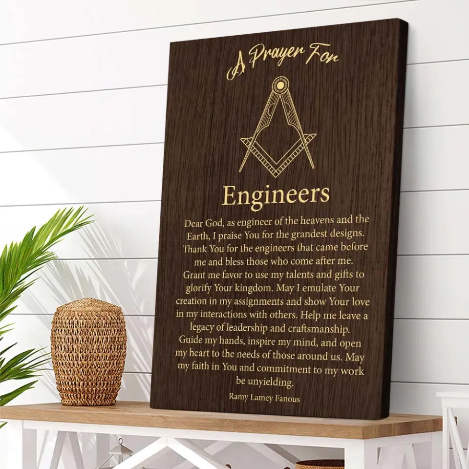A Prayer For Engineers Quote About Confirmation - Custom Canvas Poster - Anniversary Gift For Coworkers - Image 6