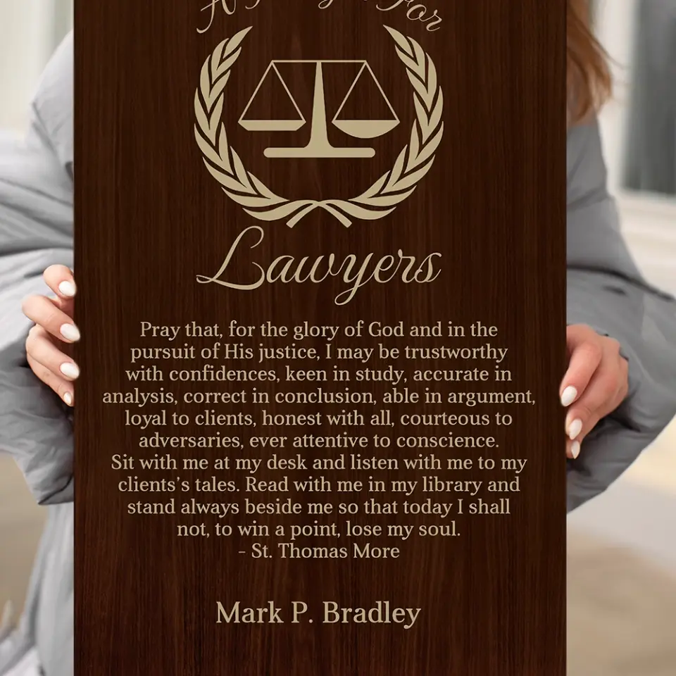 A Prayer For Lawyers - Canvas Wall Art Home Decor - Gift For Judge Lawyers | 309IHPBNCA330 - Image 5