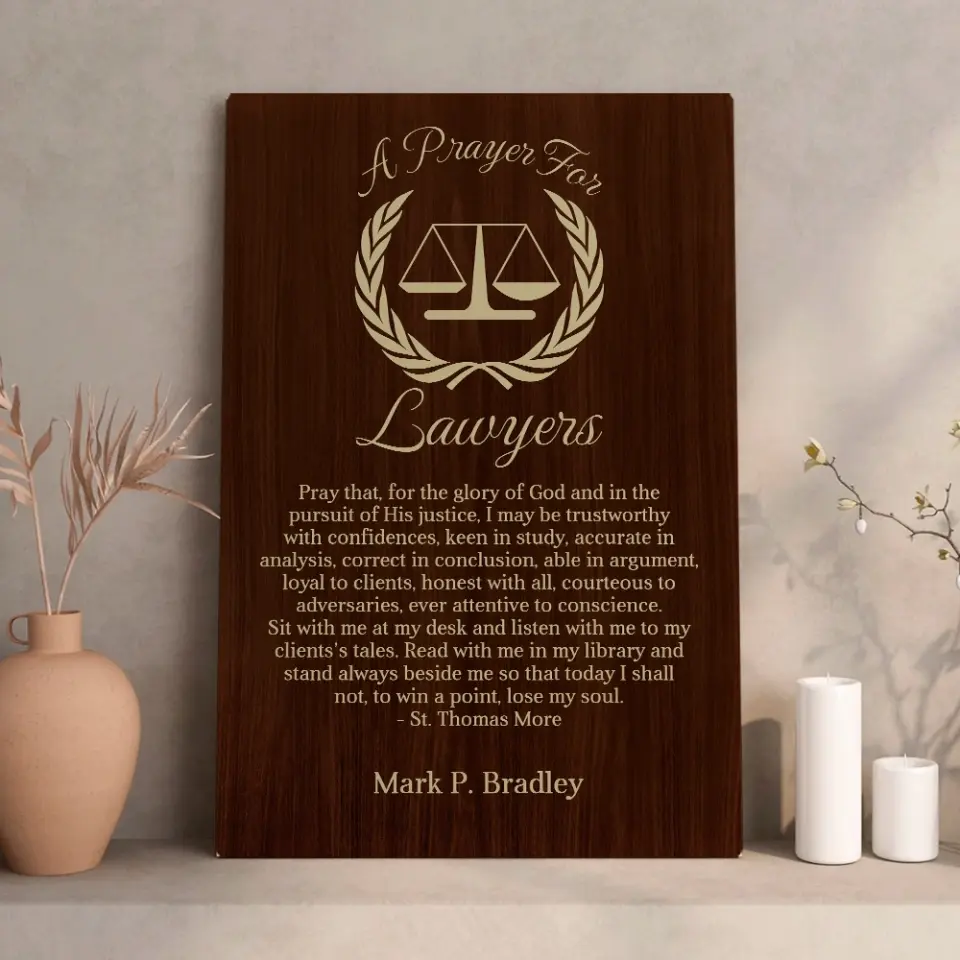 A Prayer For Lawyers - Canvas Wall Art Home Decor - Gift For Judge Lawyers | 309IHPBNCA330 - Image 6