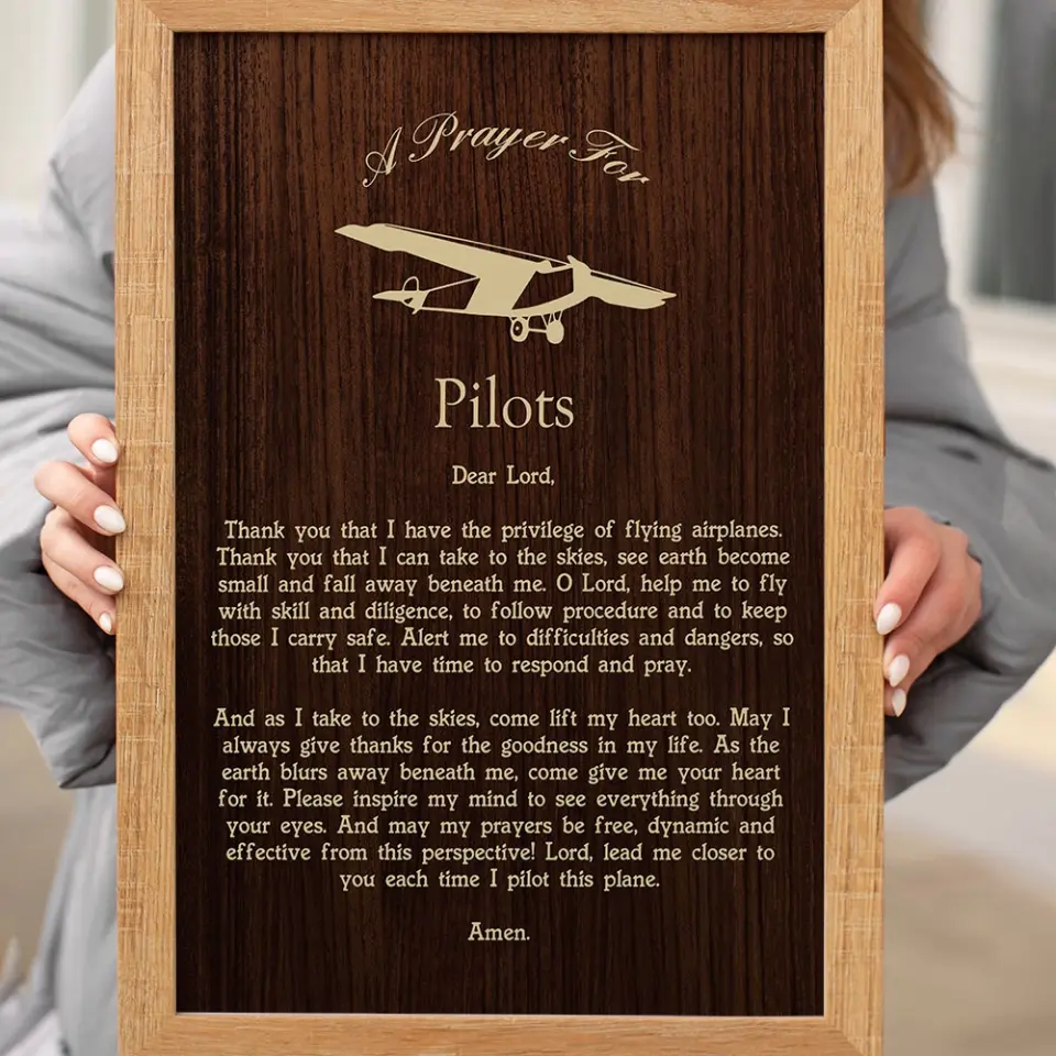 A Prayer For Pilots, Personalized Canvas Poster Wall Art Home Decor, Gift For Pilots | 309IHPLNCA1022 - Image 11