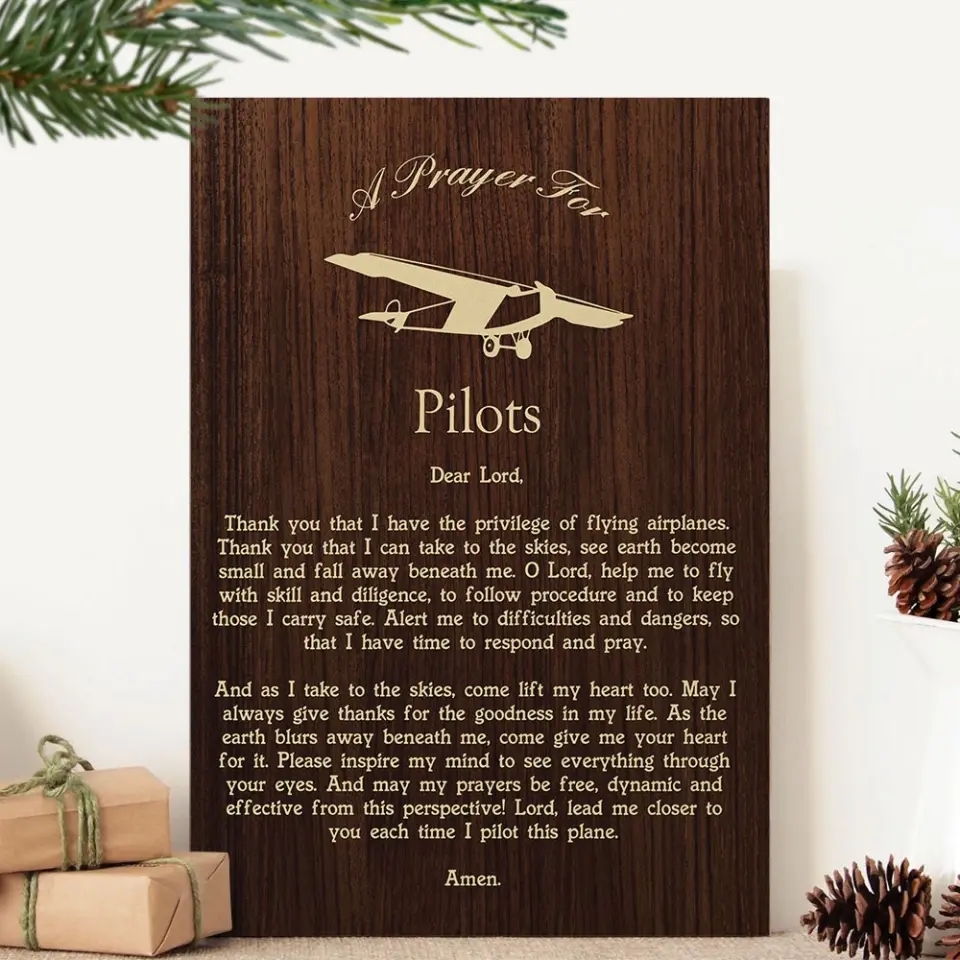 A Prayer For Pilots, Personalized Canvas Poster Wall Art Home Decor, Gift For Pilots | 309IHPLNCA1022 - Image 4