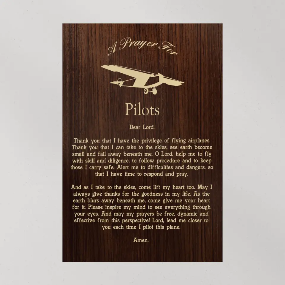 A Prayer For Pilots, Personalized Canvas Poster Wall Art Home Decor, Gift For Pilots | 309IHPLNCA1022 - Image 7