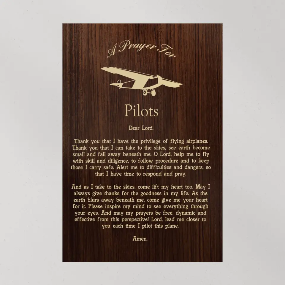 A Prayer For Pilots, Personalized Canvas Poster Wall Art Home Decor, Gift For Pilots | 309IHPLNCA1022 - Image 9