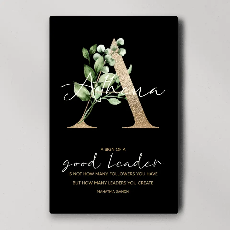 A Sign of Good Leader - Custom Canvas Poster - Appreciation Gift For Teacher - Image 2
