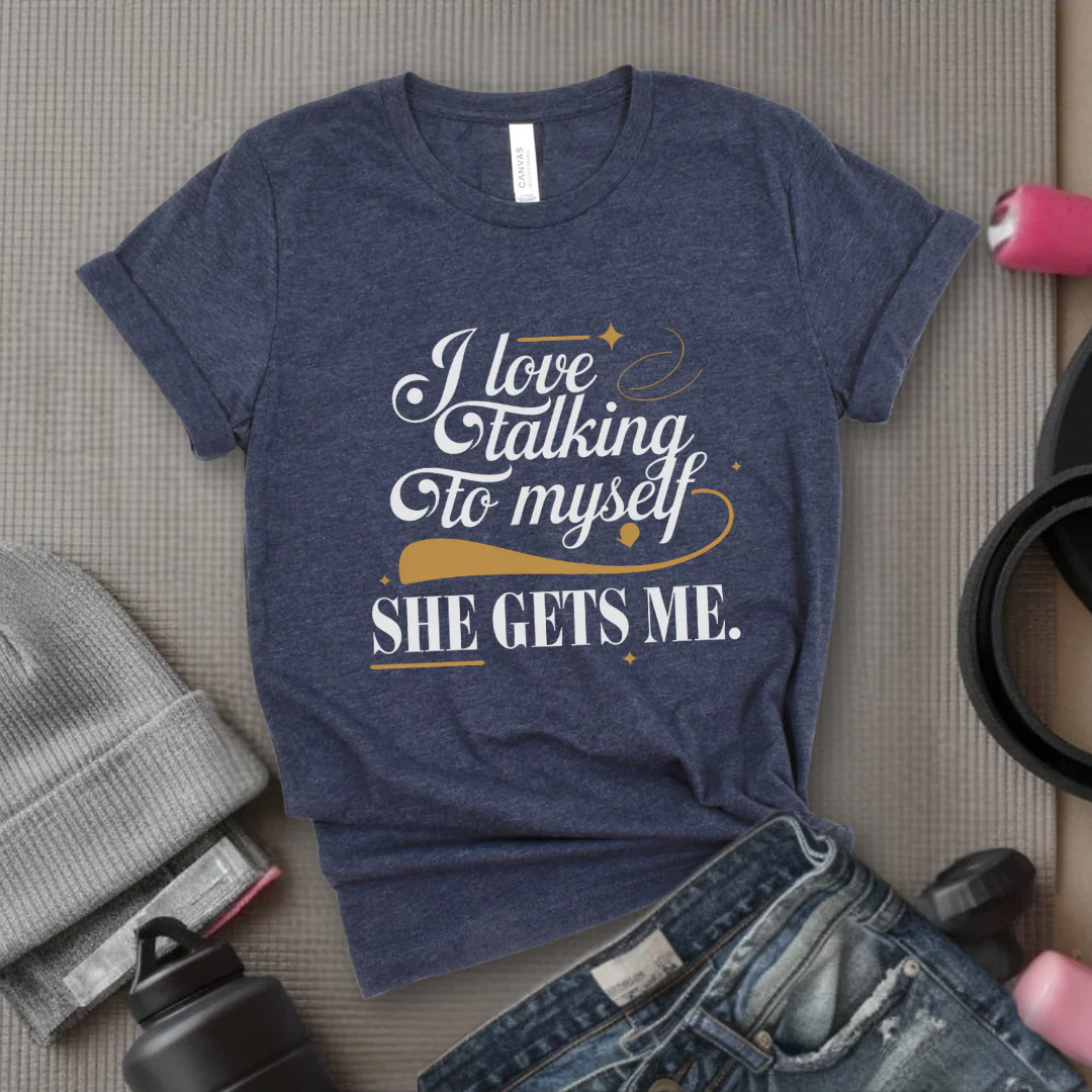 I Love Talking To Myself - Women Empowerment Tshirt - Gift for Strong Women, Feminists - Bella Canvas 3001 - Image 4
