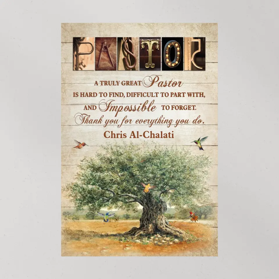A Truly Great Pastor Is Hard To Find, Personalized Canvas, Gift For Pastor | 310IHPBNCA1080 - Image 10