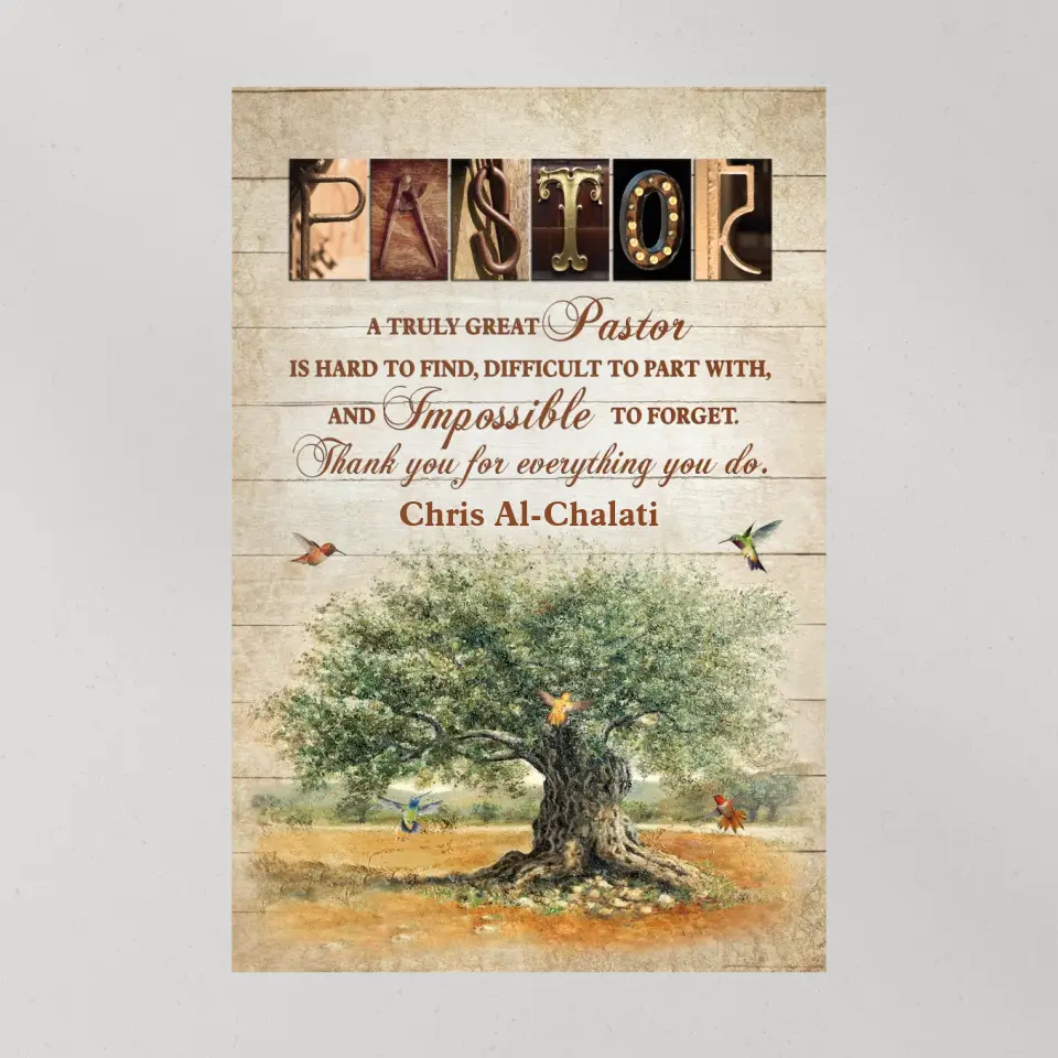 A Truly Great Pastor Is Hard To Find, Personalized Canvas, Gift For Pastor | 310IHPBNCA1080 - Image 11