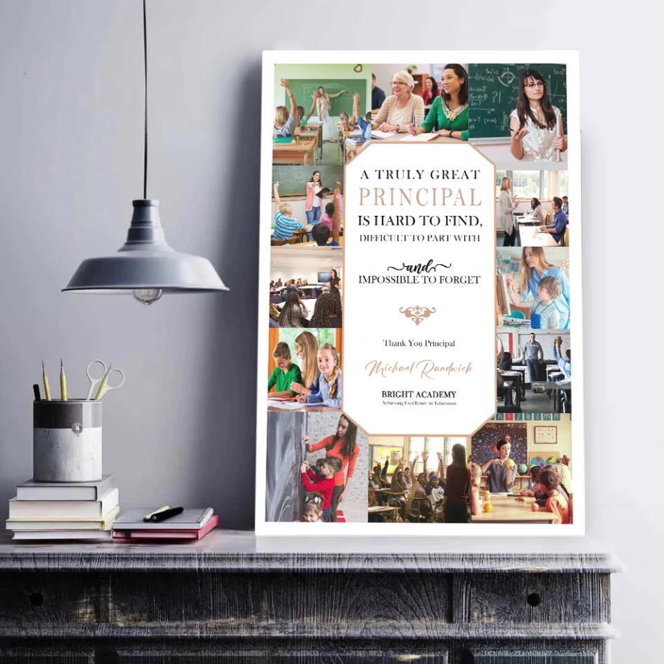 A Truly Great Principal Is Hard To Find Custom Canvas Poster Appreciation Gift For Teacher - Image 7