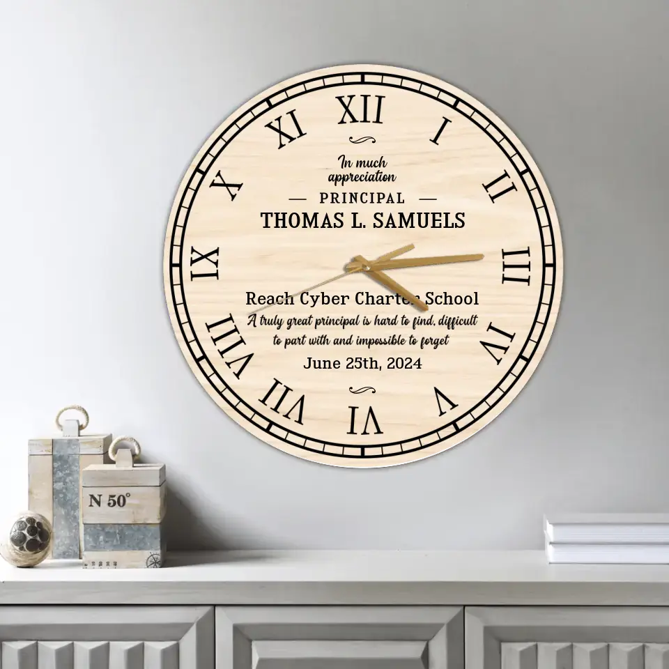 A Truly Great Principal Is Hard To Find Decor Wall Clock - Image 4