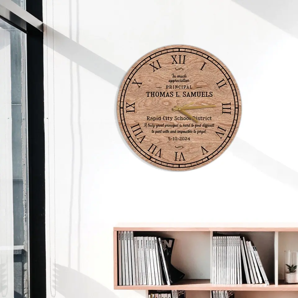 A Truly Great Principal Is Hard To Find Decor Wall Clock - Image 5