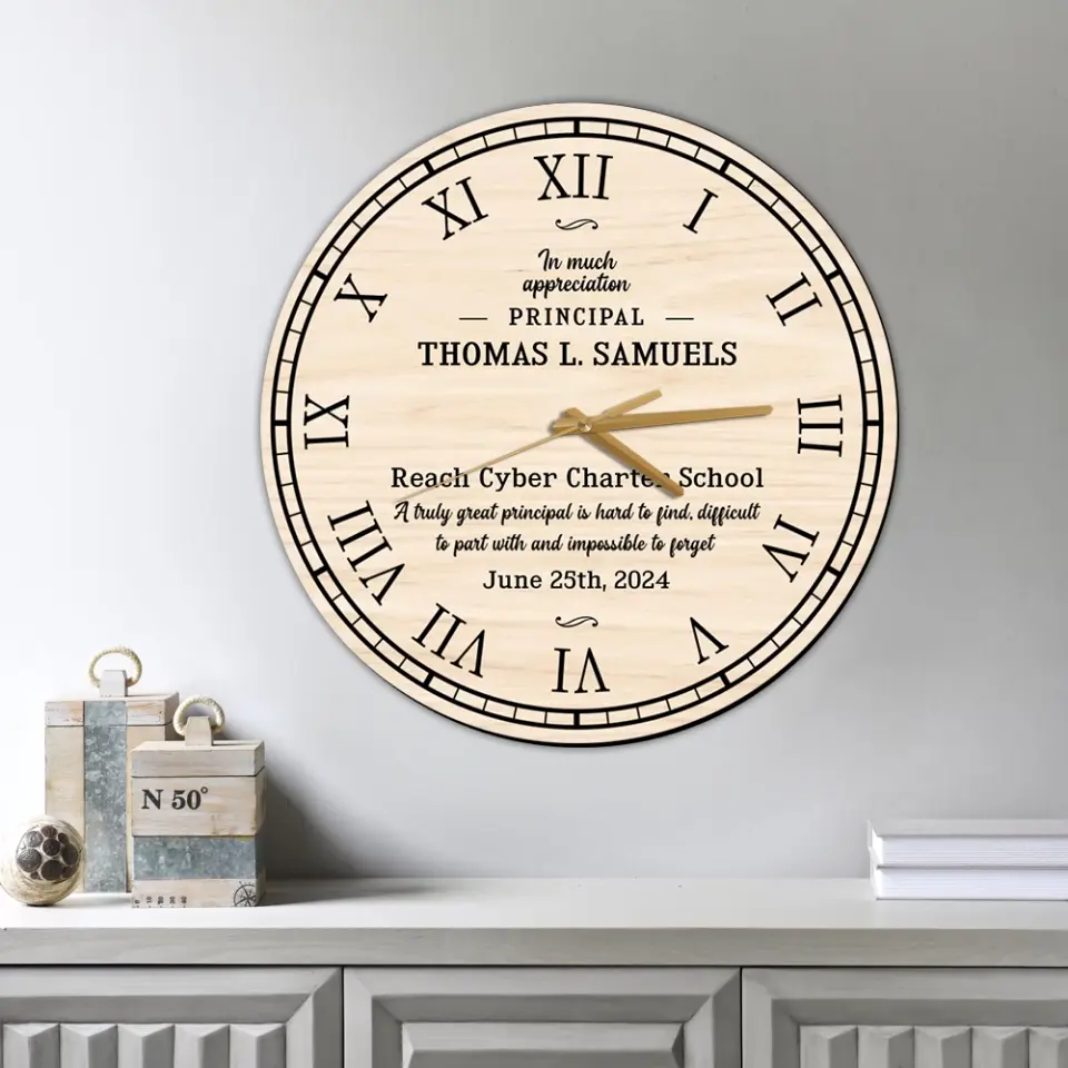 A Truly Great Principal Is Hard To Find Decor Wall Clock - Image 6