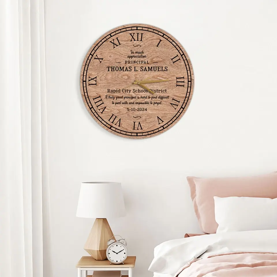 A Truly Great Principal Is Hard To Find Decor Wall Clock - Image 8