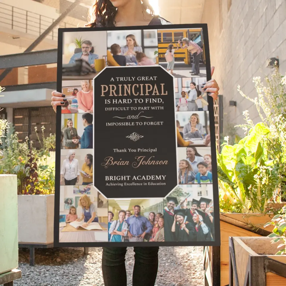 A Truly Great Principal Is Impossible To Forget - Canvas Poster - Image 7