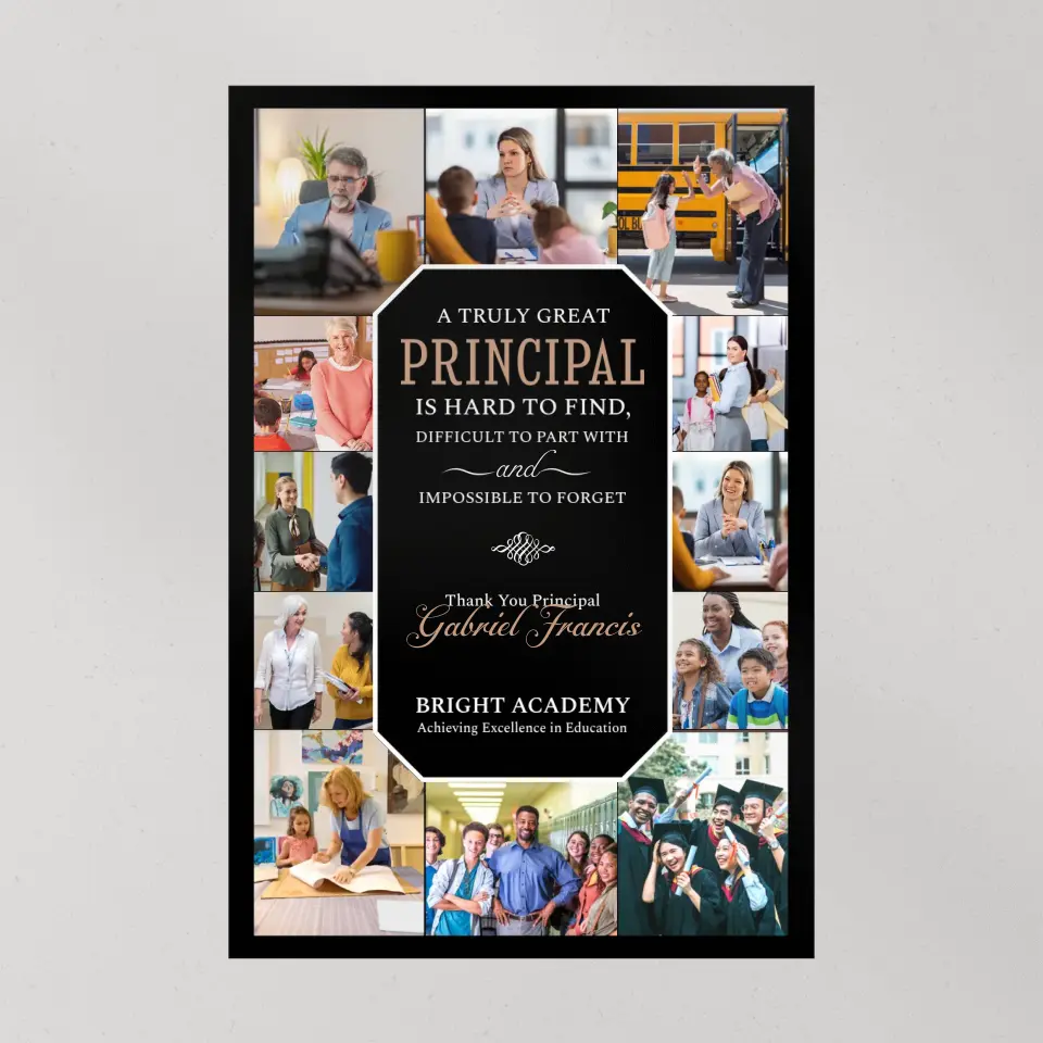 A Truly Great Principal Is Impossible To Forget - Canvas Poster - Image 9