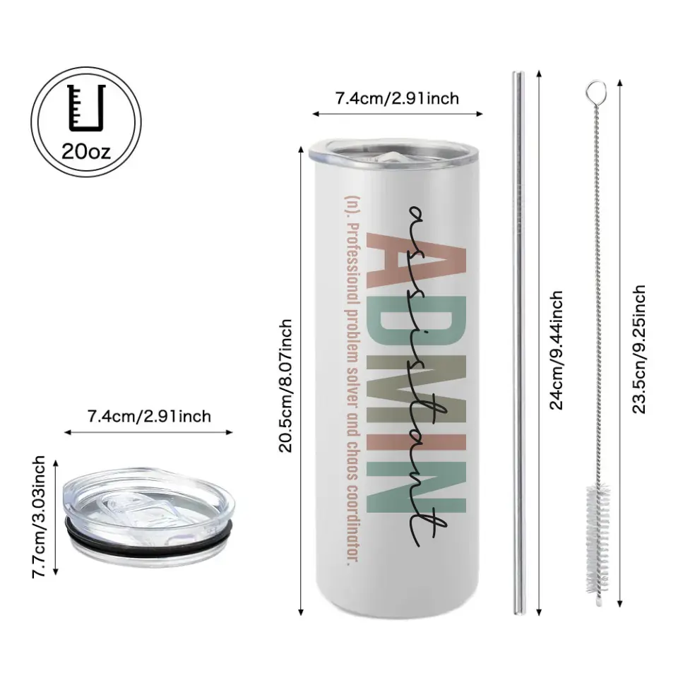 Admin Assistant Meaning Custom Tumbler Gift For Coworker - Image 8