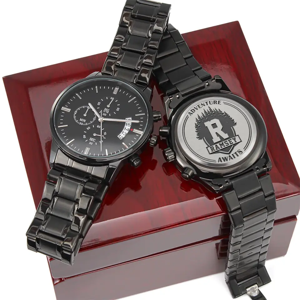 Adventure Awaits Custom Engraved Watches Gift For Men - Image 6