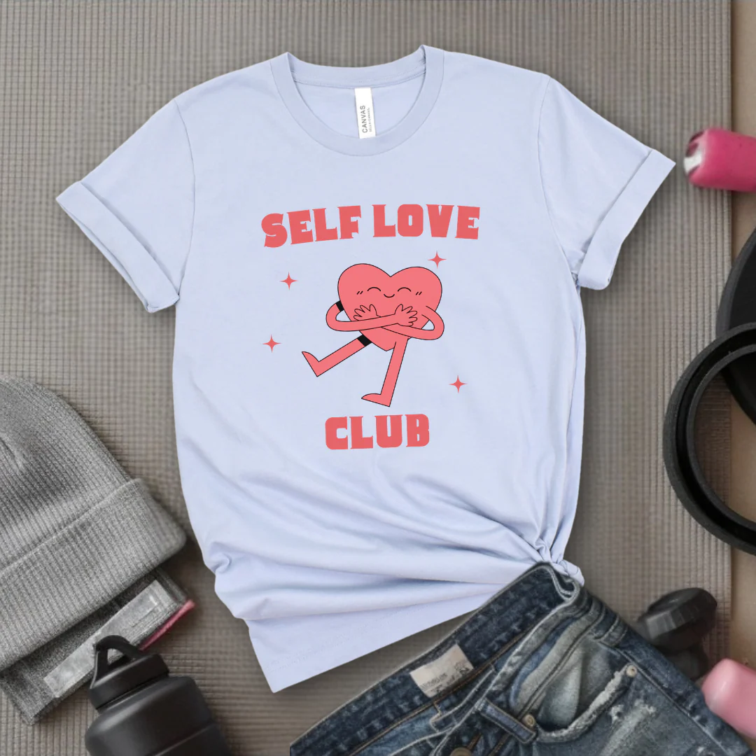 Aesthetic Self Love Tshirt - Cute Mental Health T-shirt - Y2K Trendy Tee - Vintage Aesthetic Graphic Tee - Gift for Feminists - Bella Canvas 3001 - Image 10