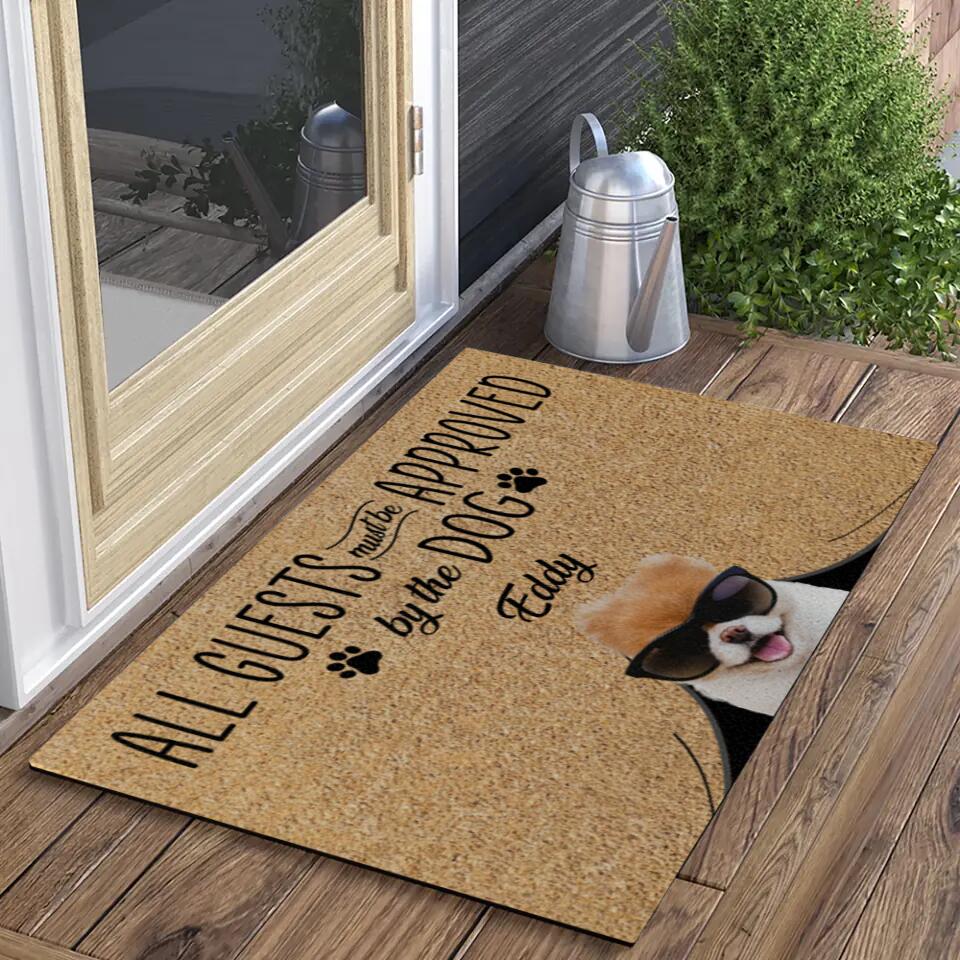 All Guests Must Be Approved By The Dog - Housewarming Gifts - Custom Doormat - Funny Gift For Dog Lovers - Image 3