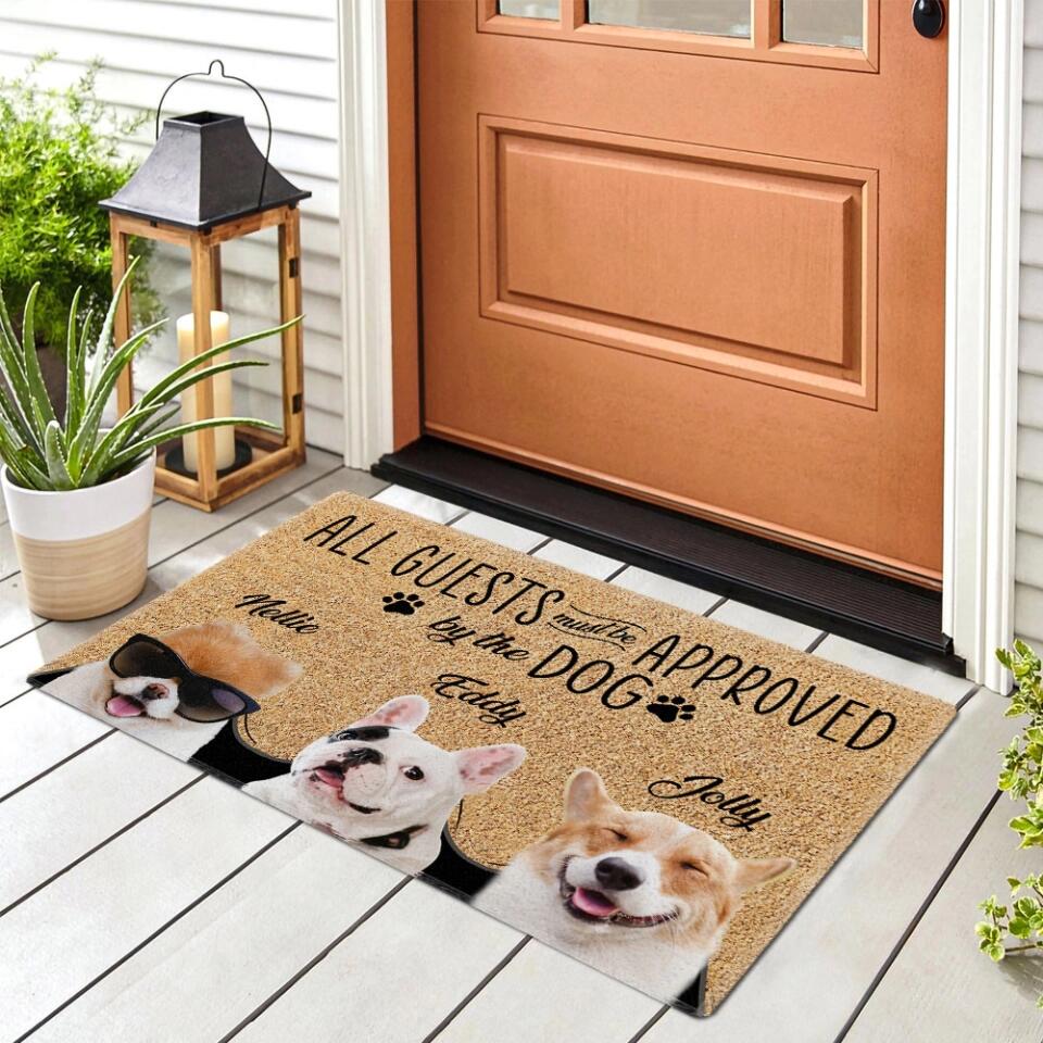 All Guests Must Be Approved By The Dog - Housewarming Gifts - Custom Doormat - Funny Gift For Dog Lovers - Image 5