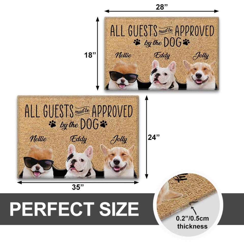 All Guests Must Be Approved By The Dog - Housewarming Gifts - Custom Doormat - Funny Gift For Dog Lovers - Image 7