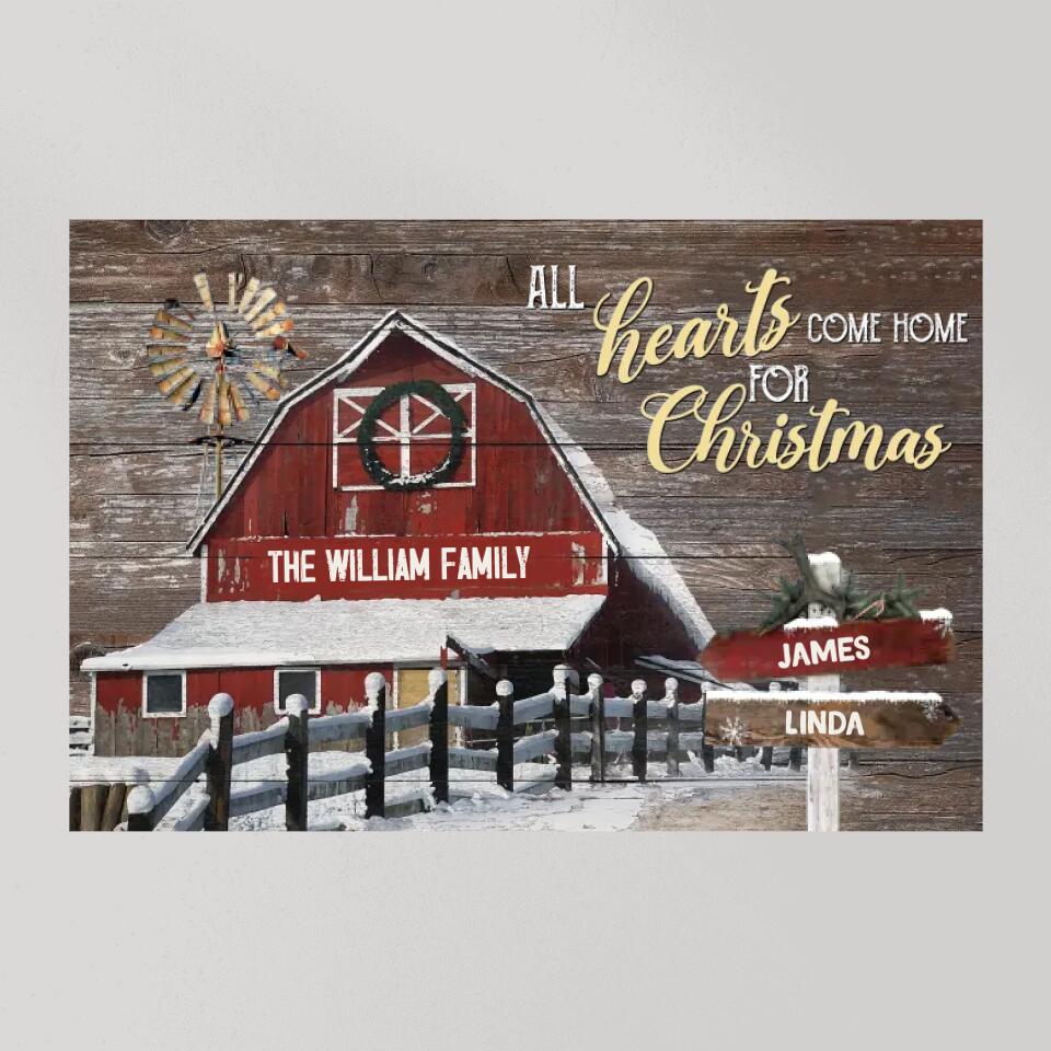 All Hearts Come Home For Christmas - Housewarming Gifts - Custom Canvas Poster - Christmas Gifts - Image 10